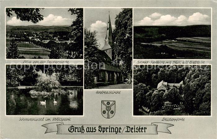 Springe Deister Deisterpfortenblick Samke Siedlung Schwaneninsel im Volkspark