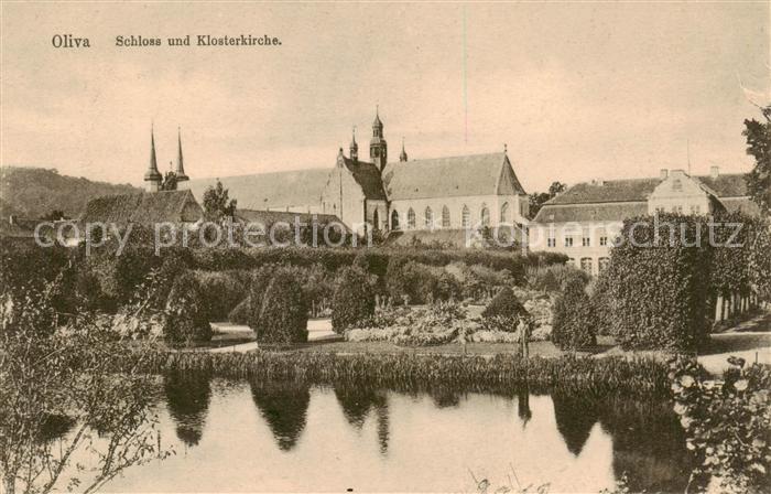 Oliva Westpreussen Danzig Oliwa Gdansk PL Schloss und Klosterkirche