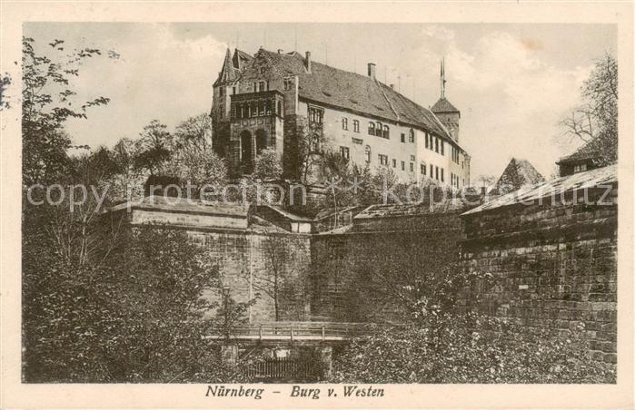 NueRNBERG  CITY Burg von Westen