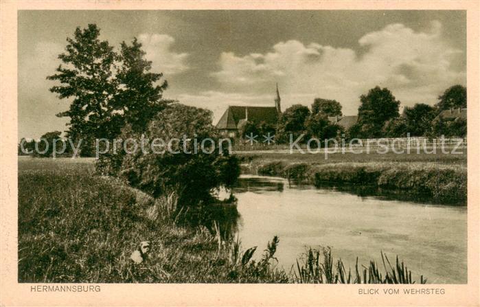 Hermannsburg Blick vom Wehrsteg