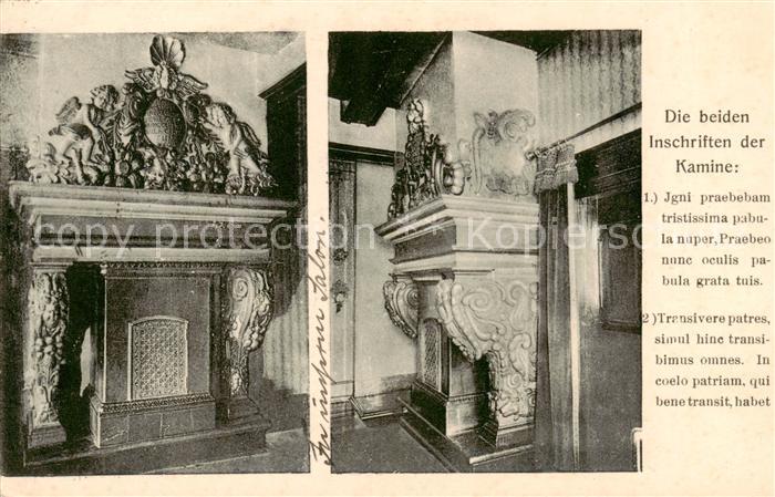 Zellerfeld Zwei Kamine eines Wohnzimmers der Bergapotheke