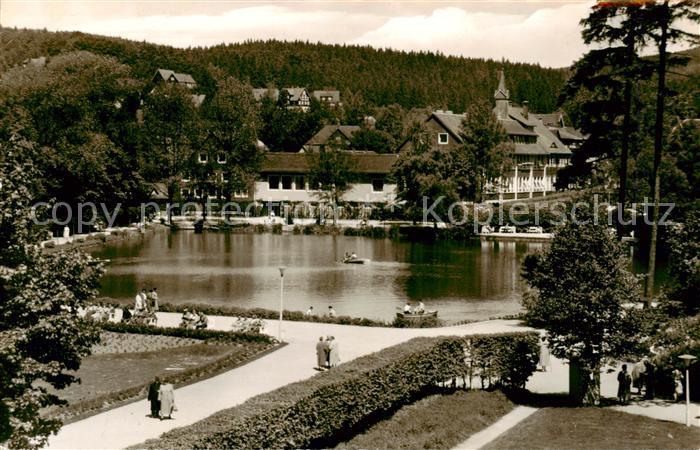 Braunlage Harz Kurpark mit Gondelteich