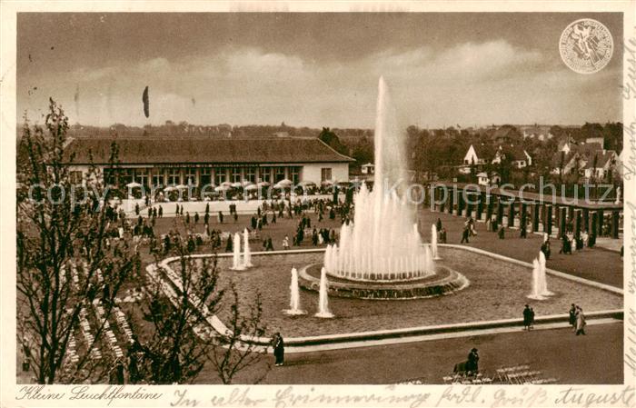 DuessELDORF  CITY Gr Reichsausstellung Kleine Leuchtfontaene