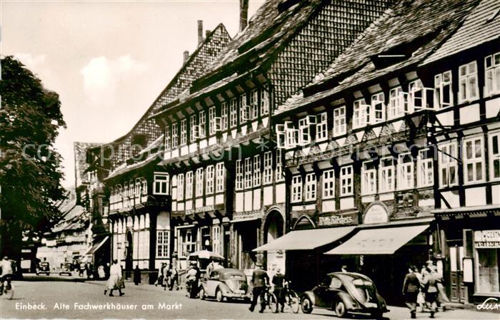 Einbeck Niedersachsen Alte Fachwerkhaeuser am Markt