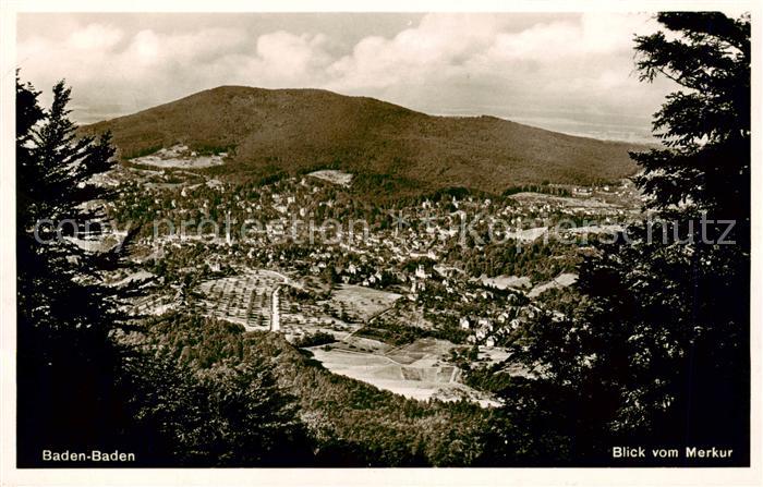 BADEN-BADEN BW Blick vom Merkur