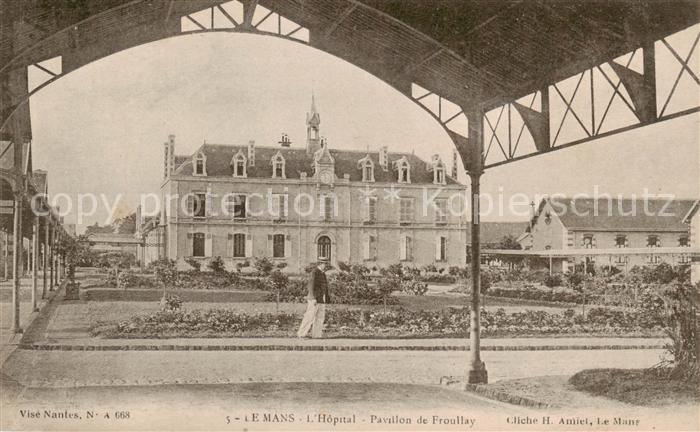 Le Mans Sarthe Hopital Pavillon de Froullay