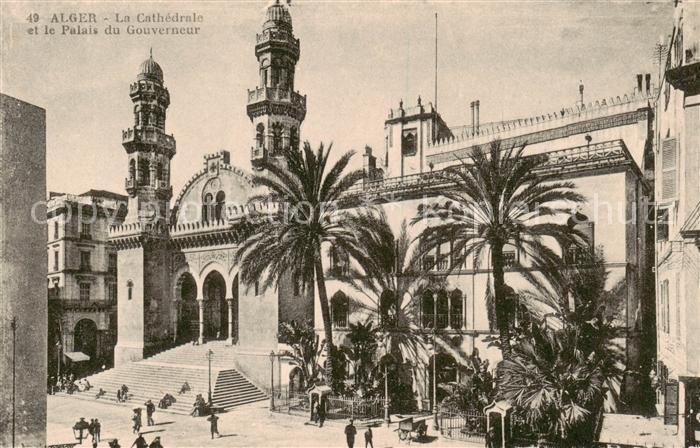 Alger Algerien La Cathedrale et le Palais du Gouverneur