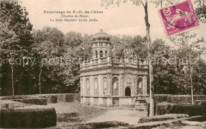 Le Mans Sarthe Pelerinage de ND du Chene Le Saint Sepulere vu du Jardin