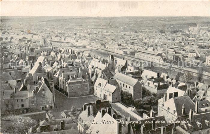 Le Mans Sarthe Panorama pris de la cathedrale