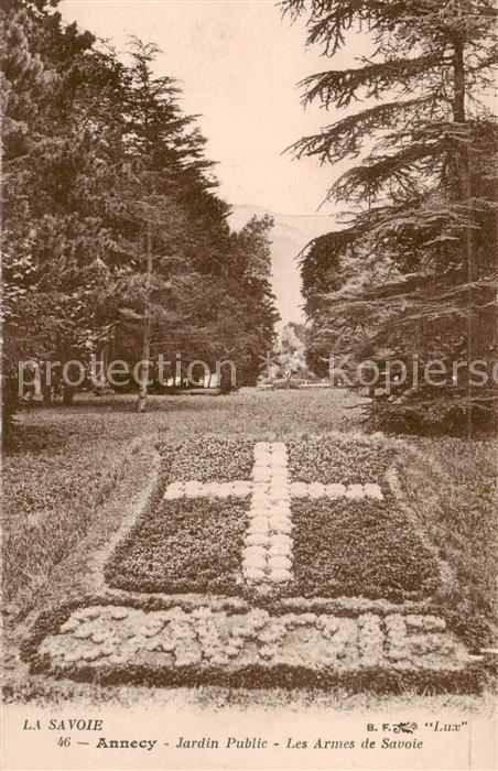 Annecy 74 Haute-Savoie Jardin Public Les Armes de Savoie
