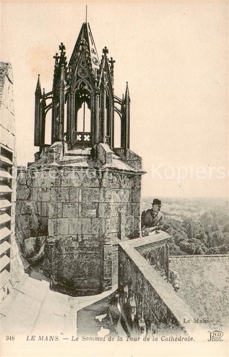 Le Mans Sarthe Le Sommet de la Tour de la Cathedrale
