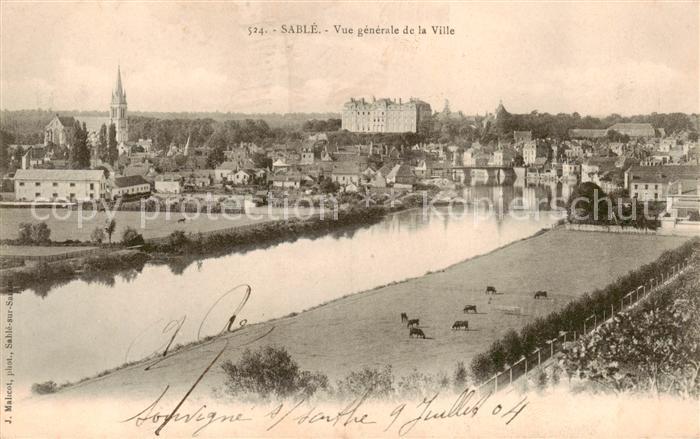 Sable-sur-Sarthe 72 Vue generale de la Ville