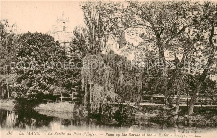Le Mans Sarthe La Sarte au Pont d’Enfer