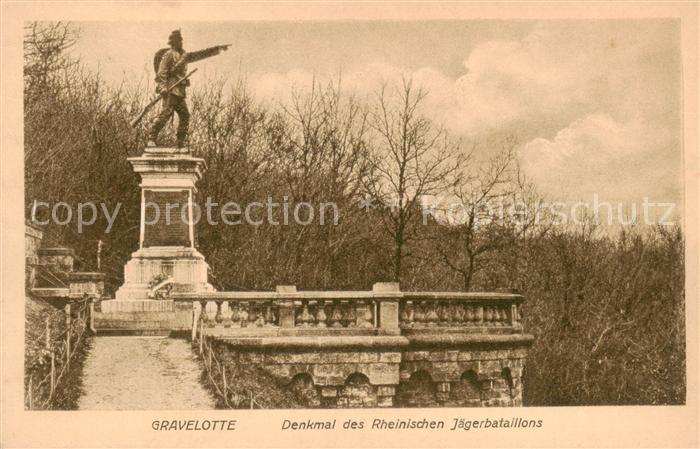 Gravelotte Moselle 57 Denkmal des Rheinischen Jaegerbataillons