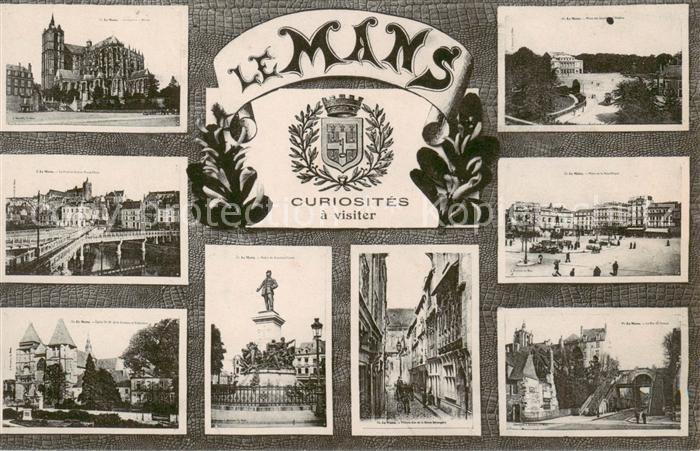 Le Mans Sarthe Vues d ensemble Eglise Monument vieille
