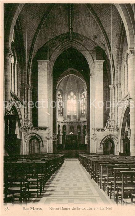 Le Mans Sarthe Notre Damede la Couture La Nef