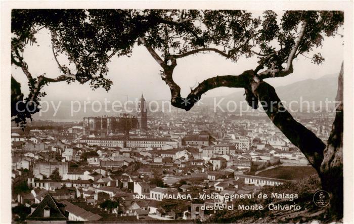 Malaga Andalucia ES Vista general desde el Monte Calvario