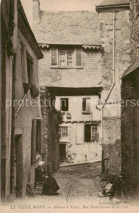 Le Mans Sarthe Maison a Voûte Rue Saint Pavin de la Cité