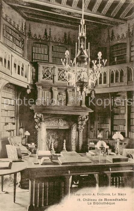 Bonnetable 72 Sarthe Chateau la Bibliothèque