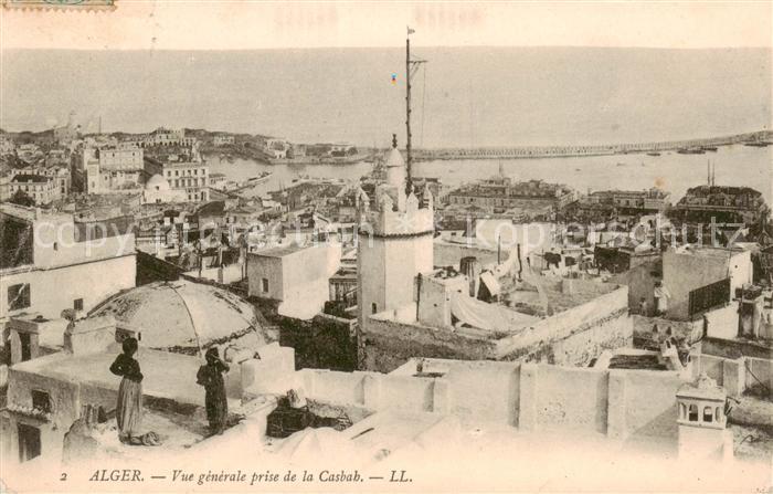 Alger Algerien Vue Generale prise de la Casbah