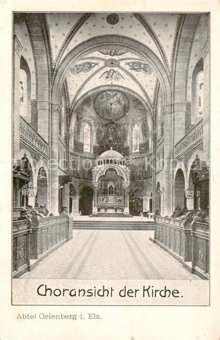 Oelenberg Abtei Reiningue 68 Elsass Choransicht der Kirche