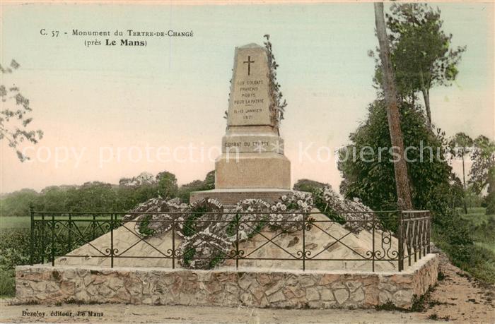 Le Mans Sarthe Monument du Tertre de Change