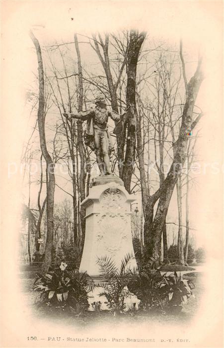 Pau 64 Statue Jeliotte Parc Beaumont