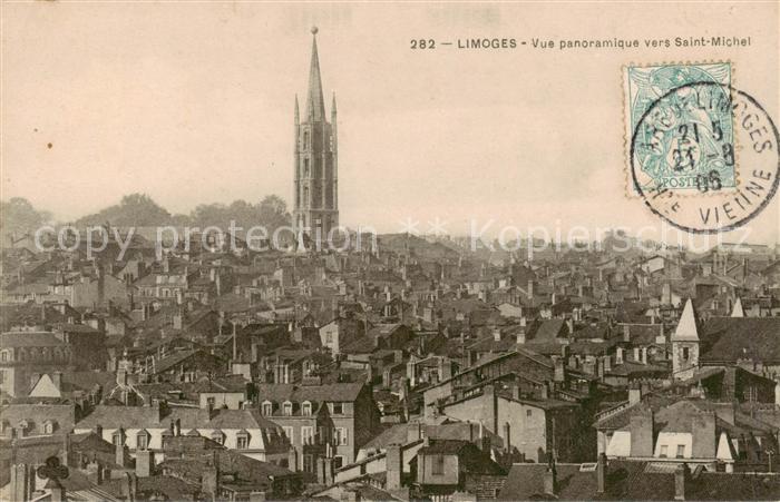 Limoges 87 Vue panoramique vers Saint Michel