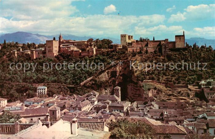 Granada Andalucia ES Vista parcial de la Alhambra