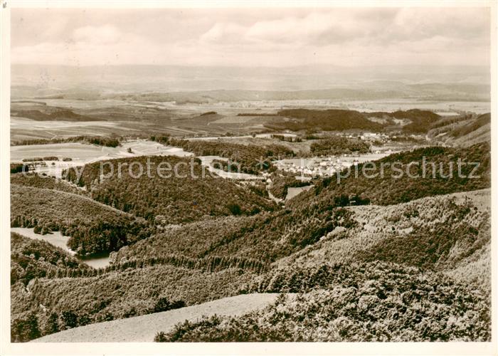 Bad Lauterberg Panorama Blick vom Berghotel Ravensberg auf Wiesenbeker Teich