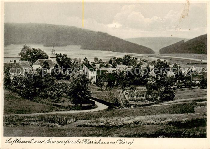Harriehausen Bad Gandersheim Ortsansicht mit Kirche