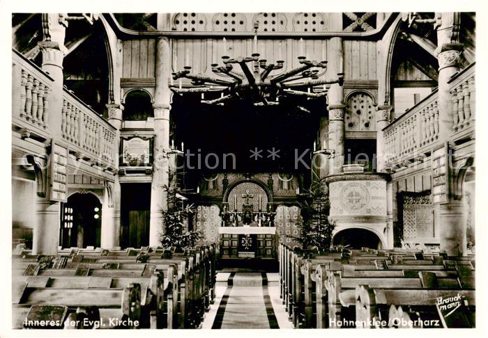 Hahnenklee-Bockswiese Harz Inneres der evangelischen Kirche