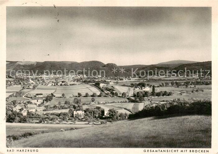 Bad Harzburg Gesamtansicht mit Brocken