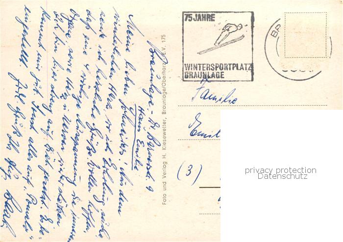 Braunlage Harz Panorama Blick gegen Wurmberg Achtermann Harzer Koete Skiwiese Hi – Bild 2