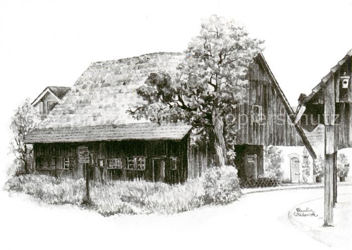 Nonnenhorn Altes Haus Kuenstlerkarte