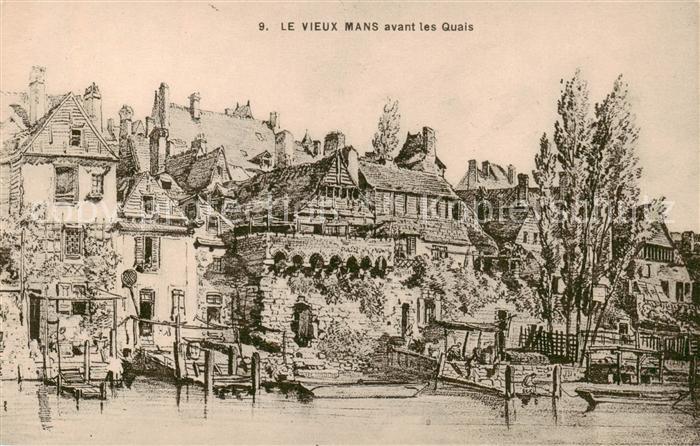 Le Mans Sarthe Le Vieux Mans avant les Quais