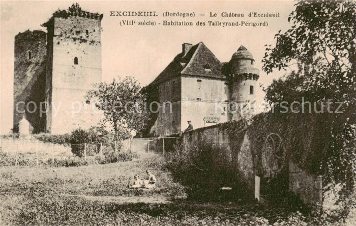 Excideuil 24 Dordogne Le Chateau d’Excideuil Habitation des Talleyrand Perigord
