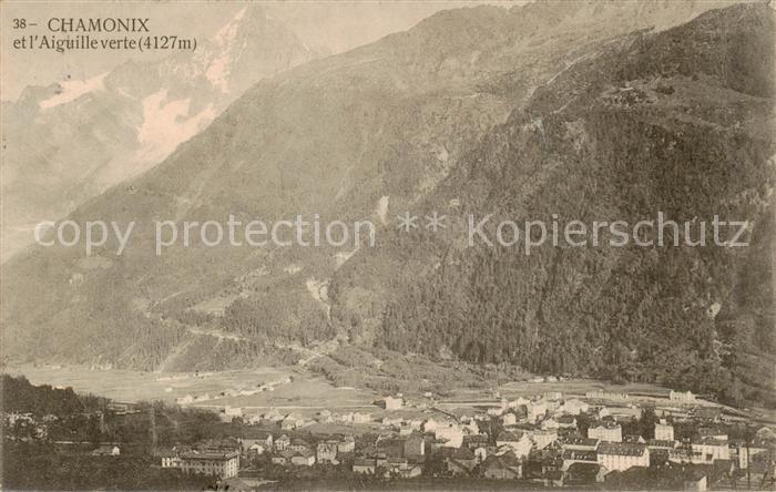 Chamonix 74 Haute-Savoie et l’Aiguille verte