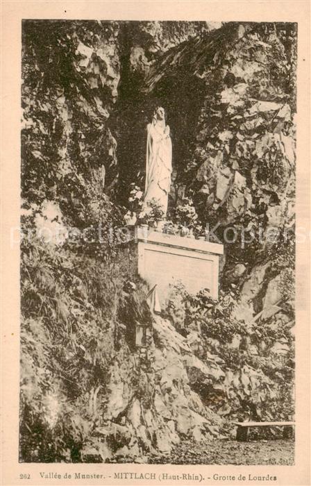 Mittlach 68 Alsace Vallee de Munster Grotte de Lourdes