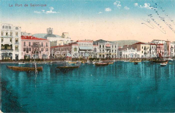 Salonique Salonica Salonicco Le Port de Salonique