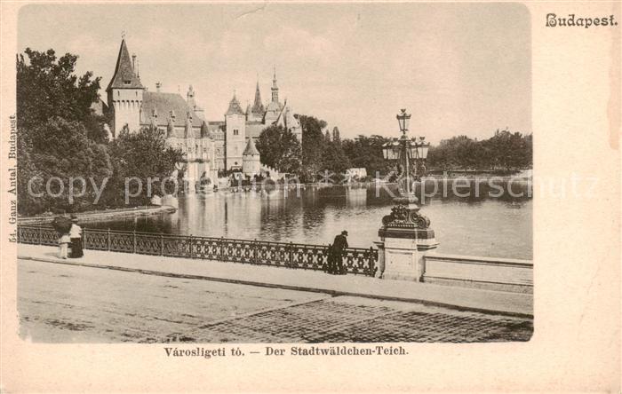 Budapest HU Stadtwaeldchen Teich