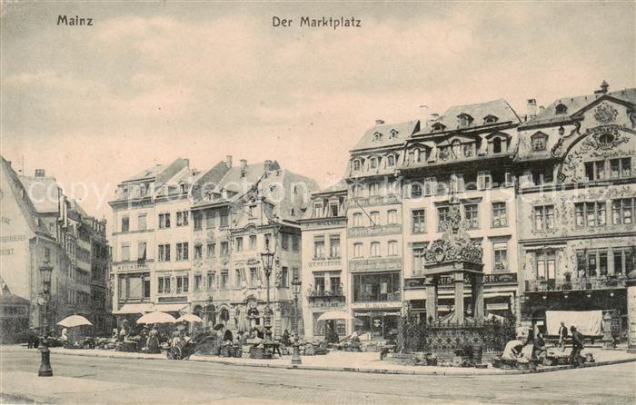 Mainz  Rhein Der Marktplatz