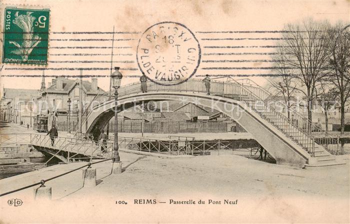 Reims 51 Passerelle du Pont Neuf