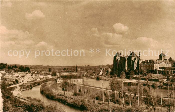 Solesmes 72 Sarthe Abbaye Saint Pierre de Solesmes Et la vallee de la Sarthe
