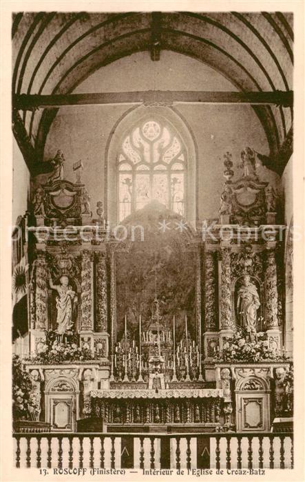 Roscoff Interieur de l’Eglise de Creaz Batz