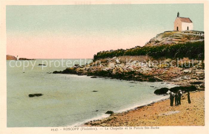 Roscoff La Chapelle et la Pointe Ste Barbe