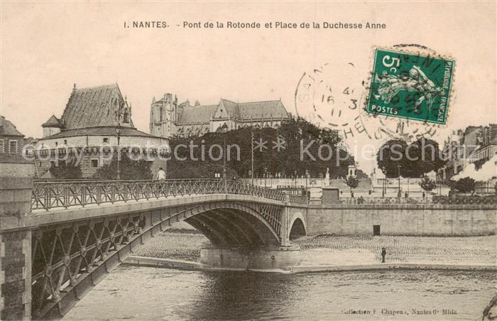 Nantes 44 Pont de la Rotonde et Place de la Duchesse Anne