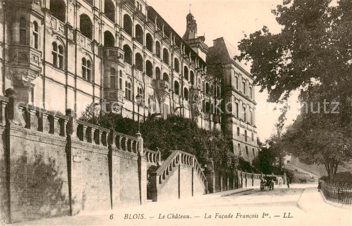 Blois 41 Le Chateau La Facade Francois I