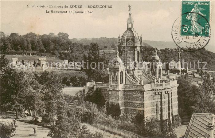 Bonsecours Bon-Secours 76 Le Monument de Jeanne d Arc