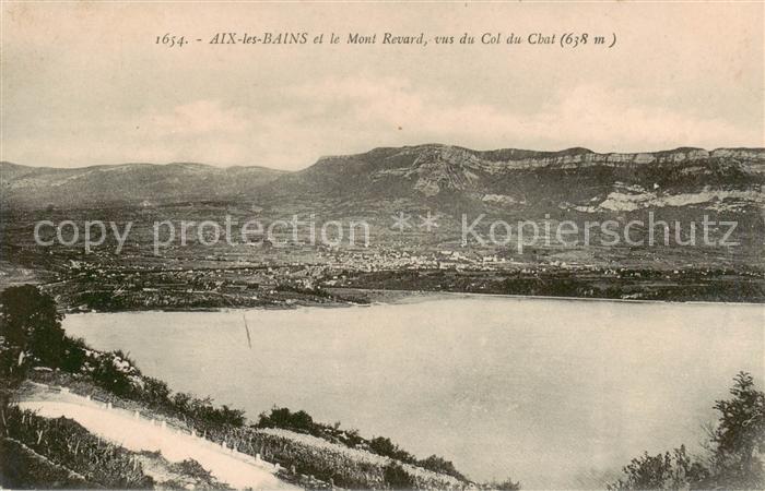 Aix-les-Bains 73 et le Mont Revard vus du Col du Chat